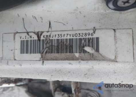 2000 Hyundai Elantra Gls from USA, damaged, VIN KMHJF35F7YU032896